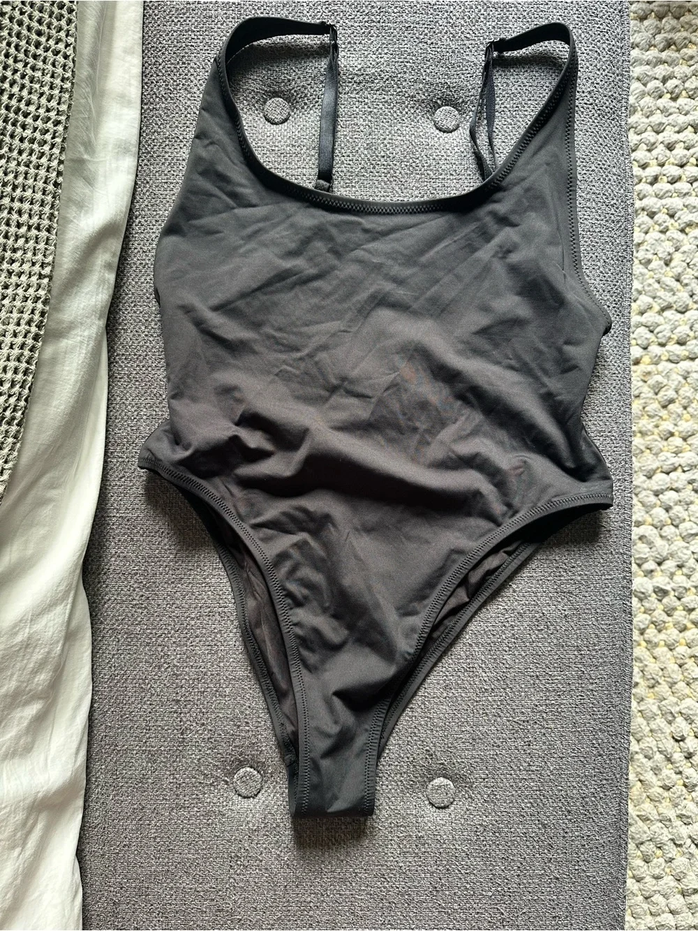 SKIMS Women's One-Piece Swimwear - Brown & Black